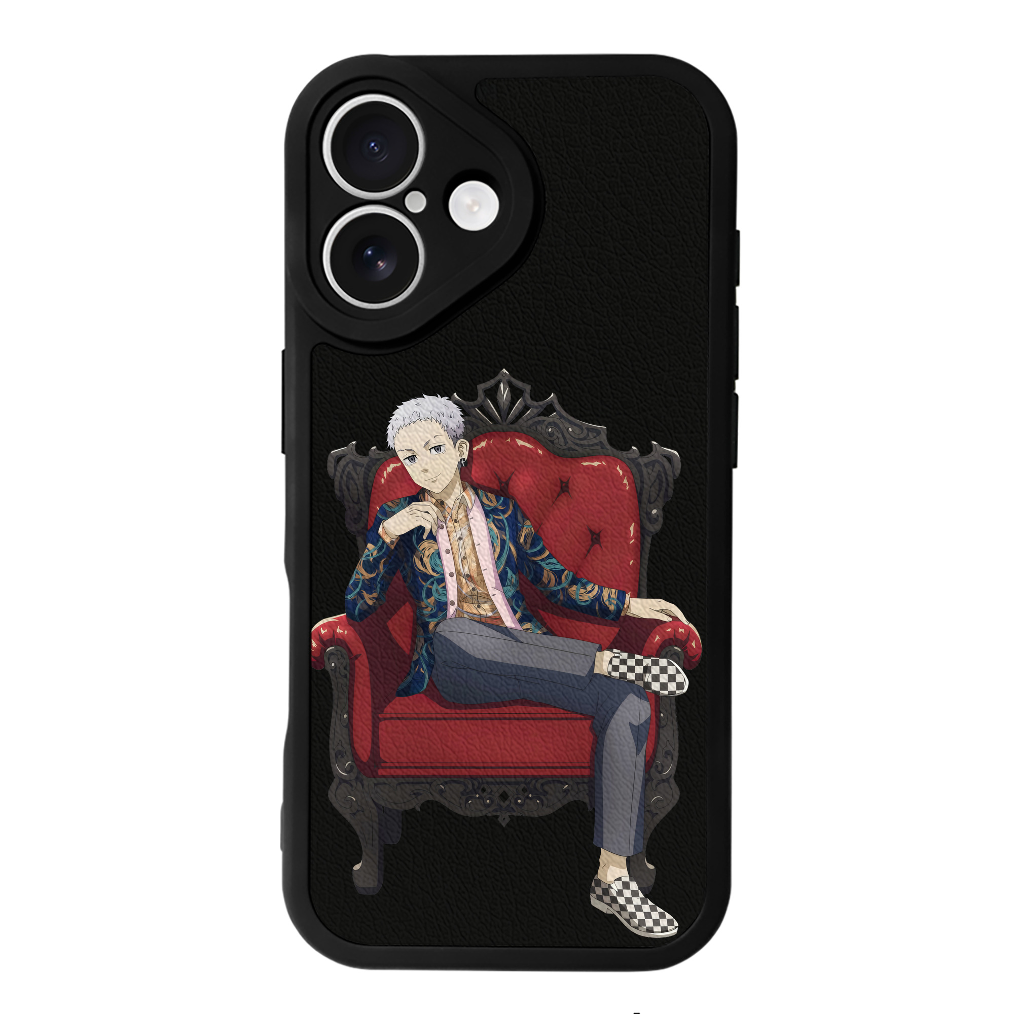 （画像用） 東京リベンジャーズ Tokyo Revengers 【iPhone 16シリーズ対応】シリコンスマホケース（レザー調） 材質：シリコン
